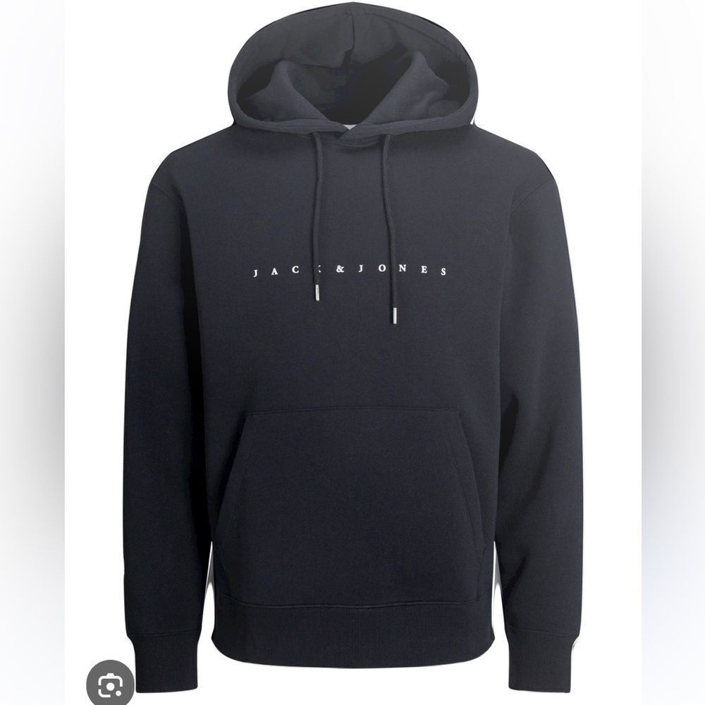 Jack & Jones Jorchaos Sweat Hoodie “Plot Twist” Black S NWT in‎ packaging